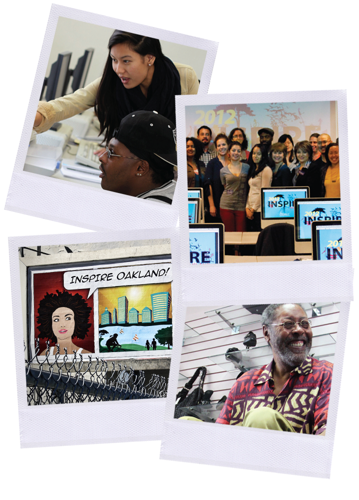Oakland Digital archival photos: students, mentors, the INSPIRE Oakland mural